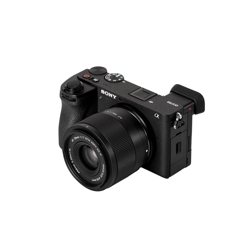 Viltrox 35mm F1.7 Air mounted on a Sony E camera