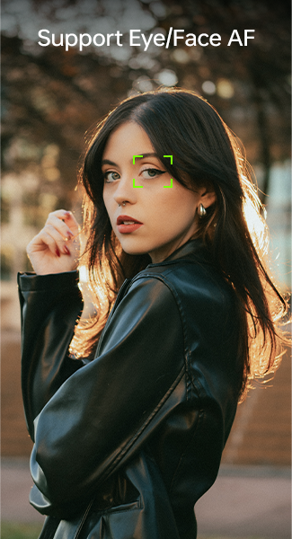 Eye and face autofocus demonstration