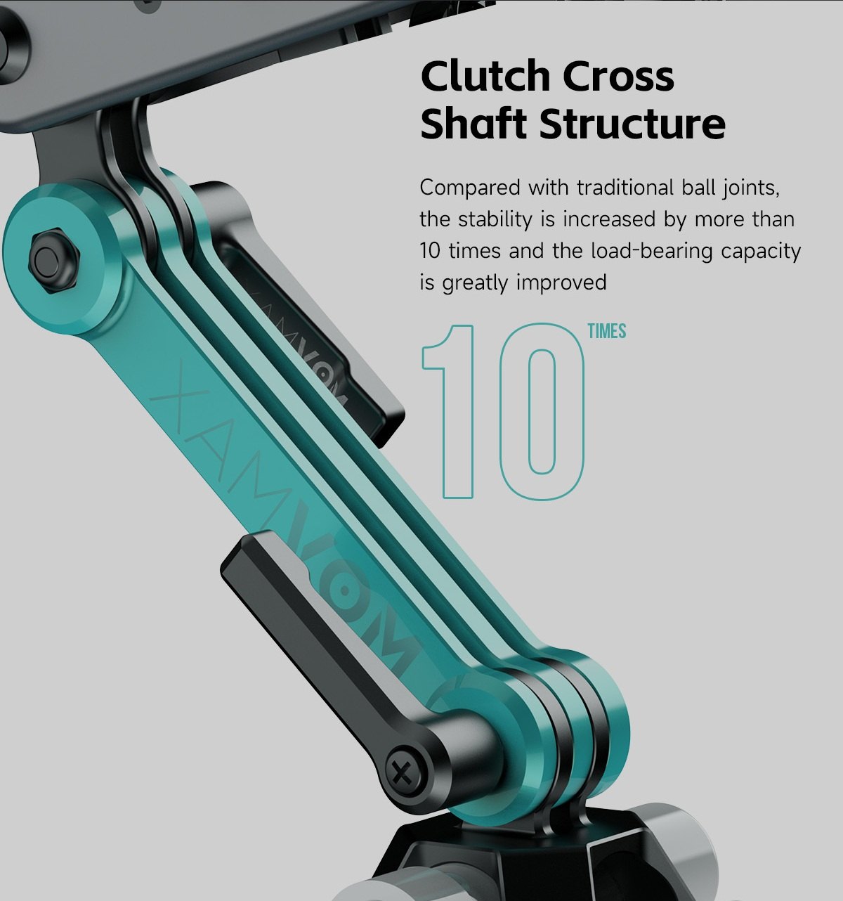 Clutch cross shaft structure
