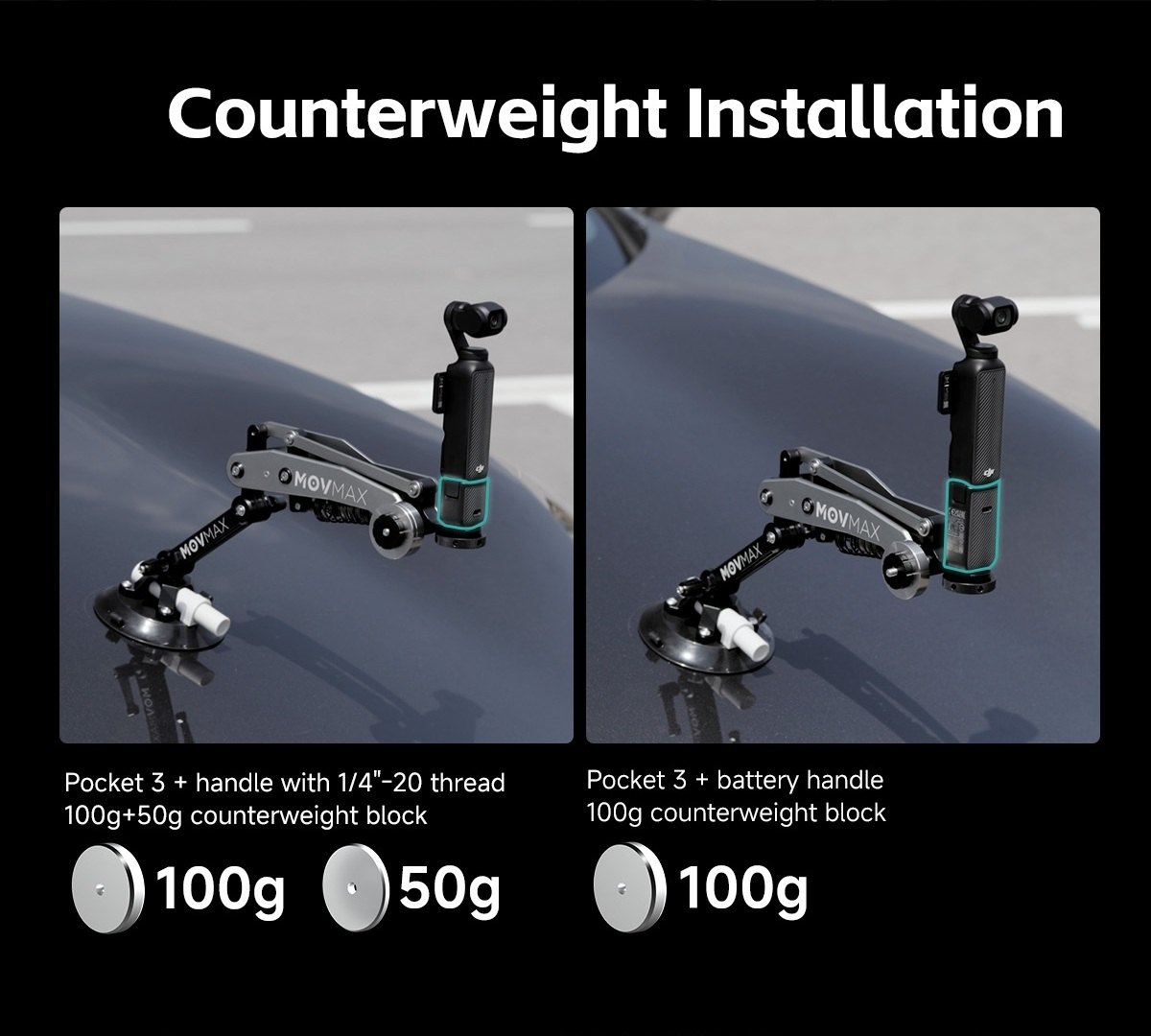 Using the counterweights