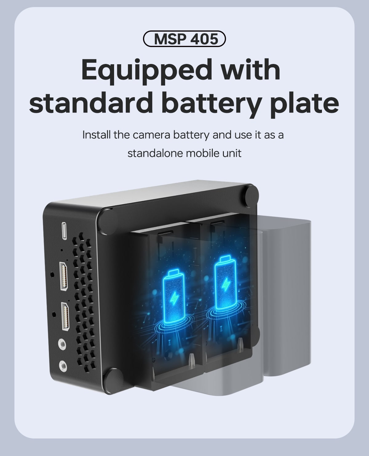 Battery plate for two batteries