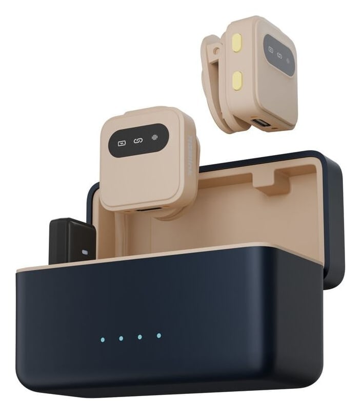 Two transmitters and a USB-C receiver
