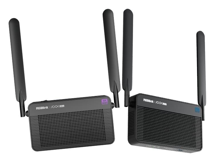 4K60 transmitter and receiver with twin antennas