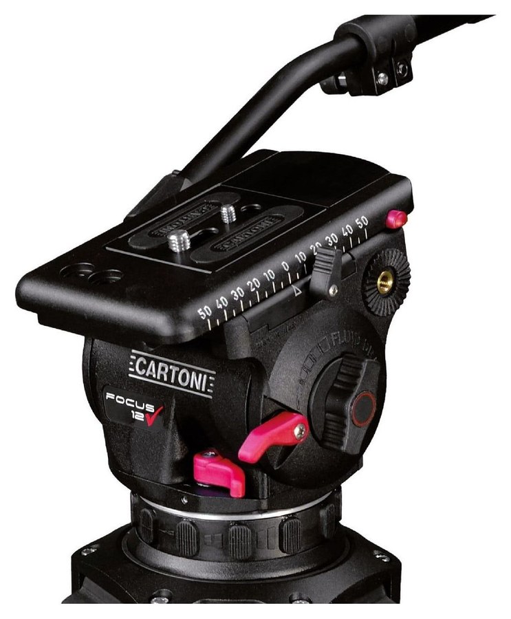 Cartoni Focus 12 – Sliding plate and locks