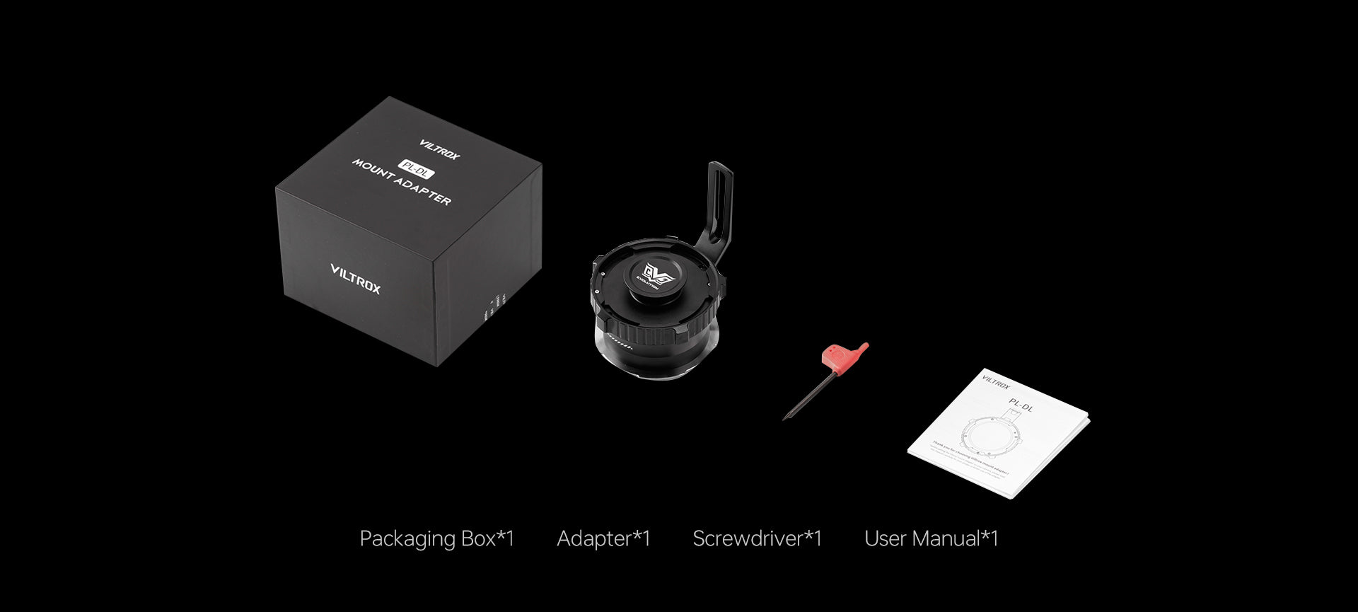 Viltrox PL-DL package contents