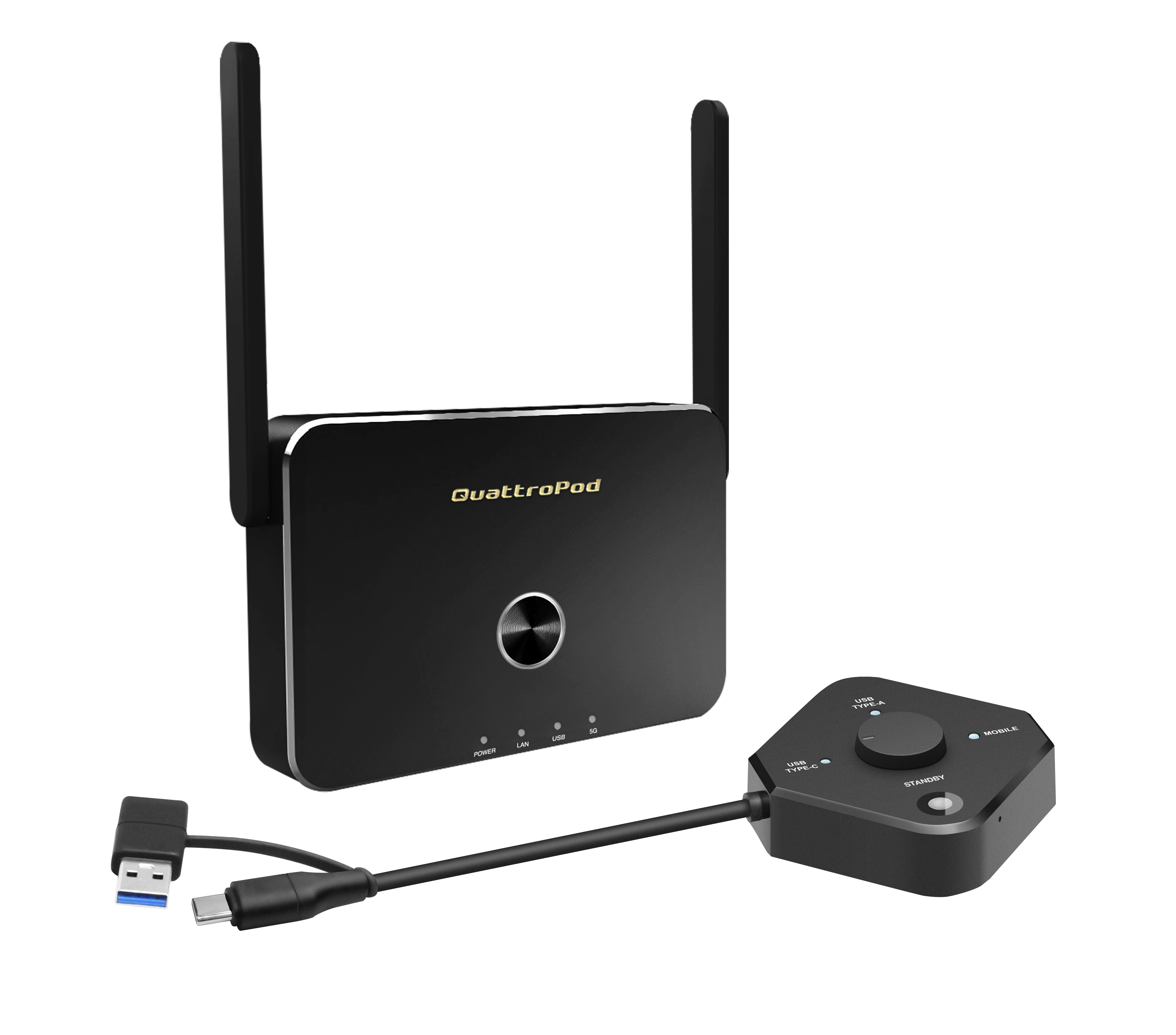 NimbleTech QuattroPod USB 1T1R – R01 receiver and U01 transmitter