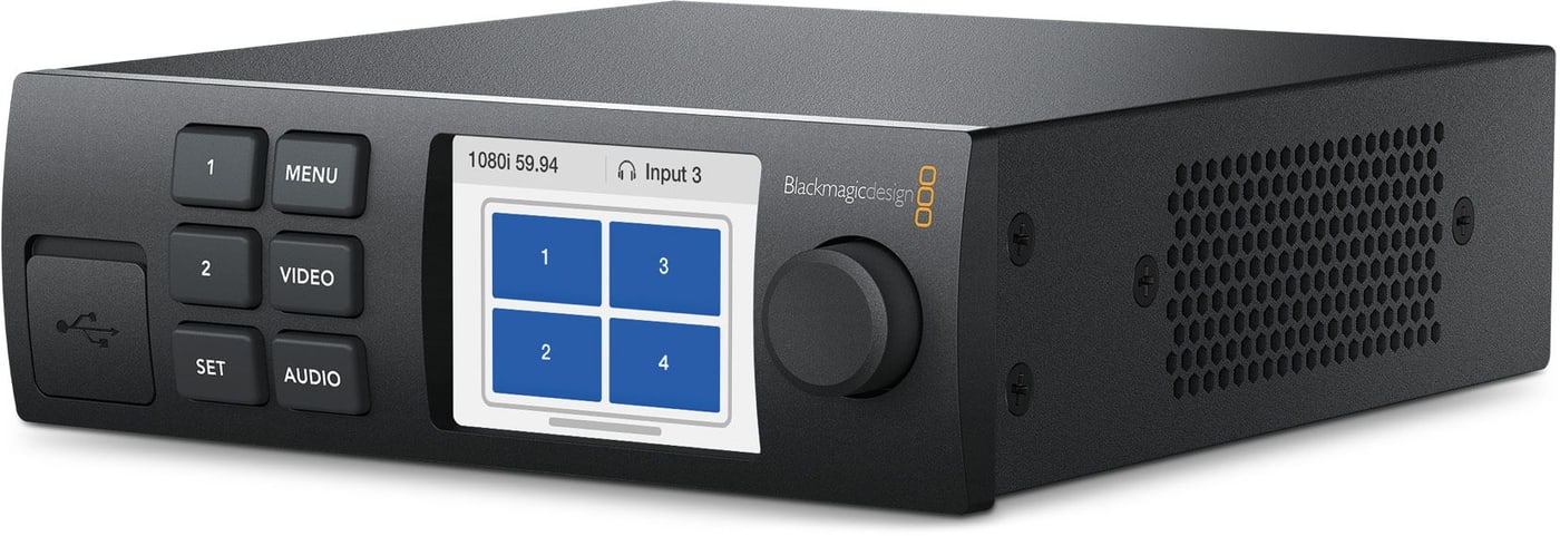 Blackmagic MultiView 4 – Teranex Mini Smart Panel and network control