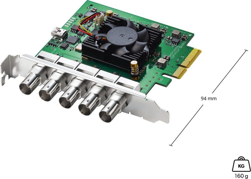 DeckLink Duo 2 – Dimensions and installation