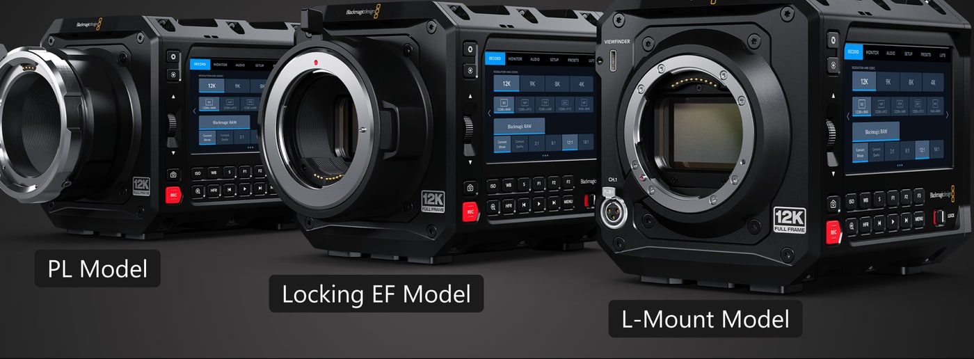 Blackmagic PYXIS – PL Model, Locking EF Model, L-Mount Model
