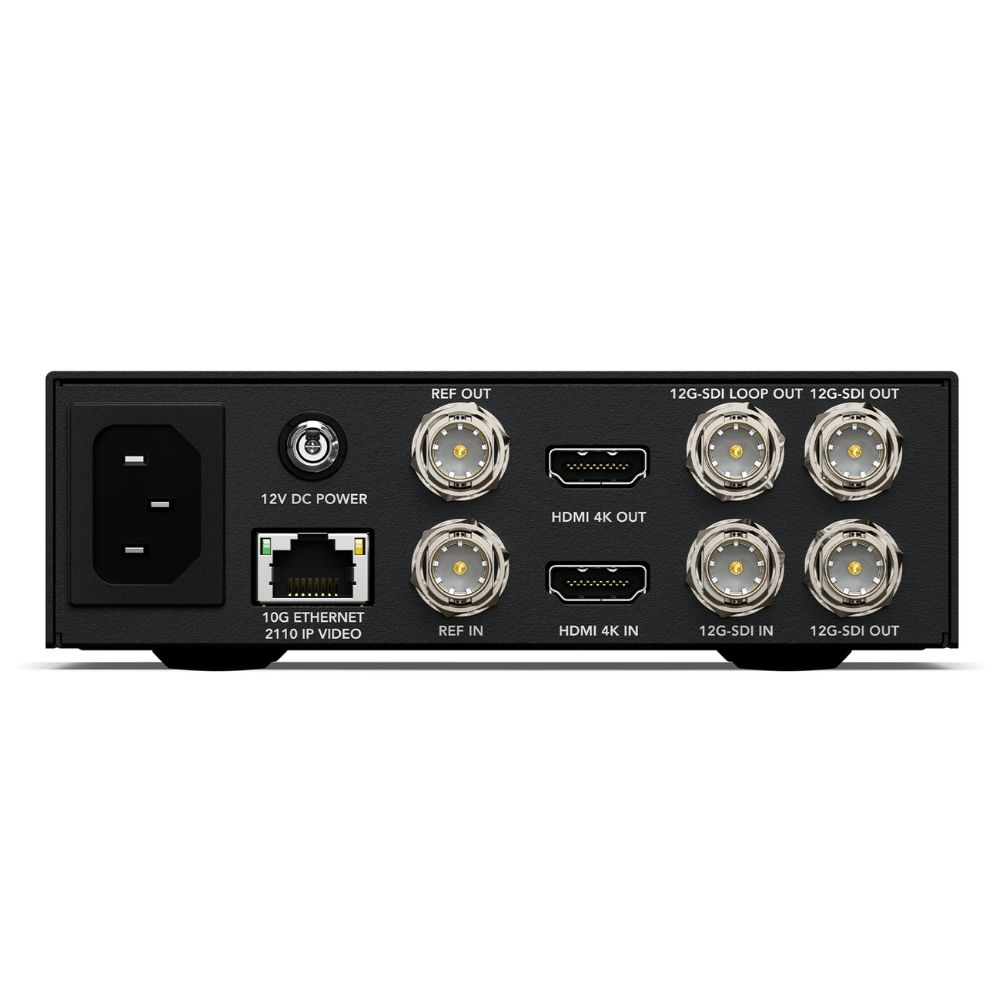 Blackmagic 2110 IP UpDownCross 12G connections
