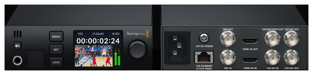 Blackmagic 2110 IP UpDownCross 12G – For control rooms and OB trucks