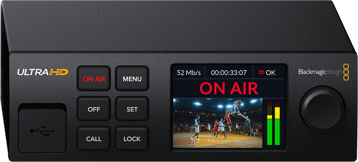 Blackmagic Streaming Encoder 4K – Self-contained encoder one third of a rack wide