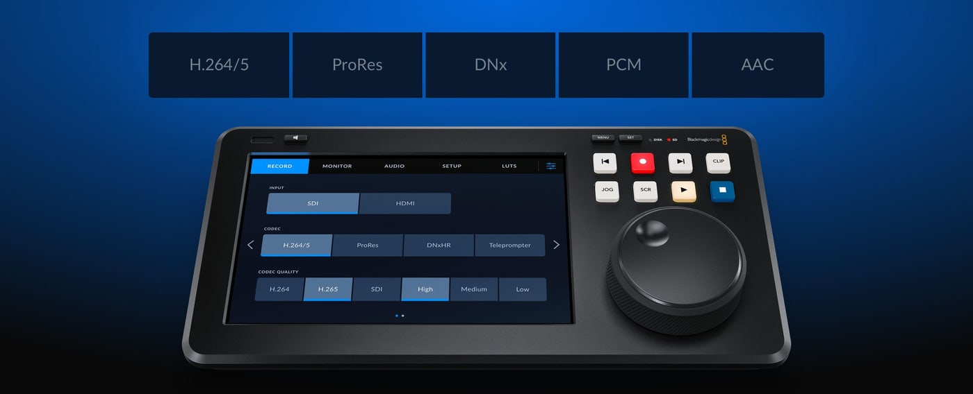 HyperDeck Shuttle 4K Pro 2TB – ProRes, DNx, H.264 and H.265