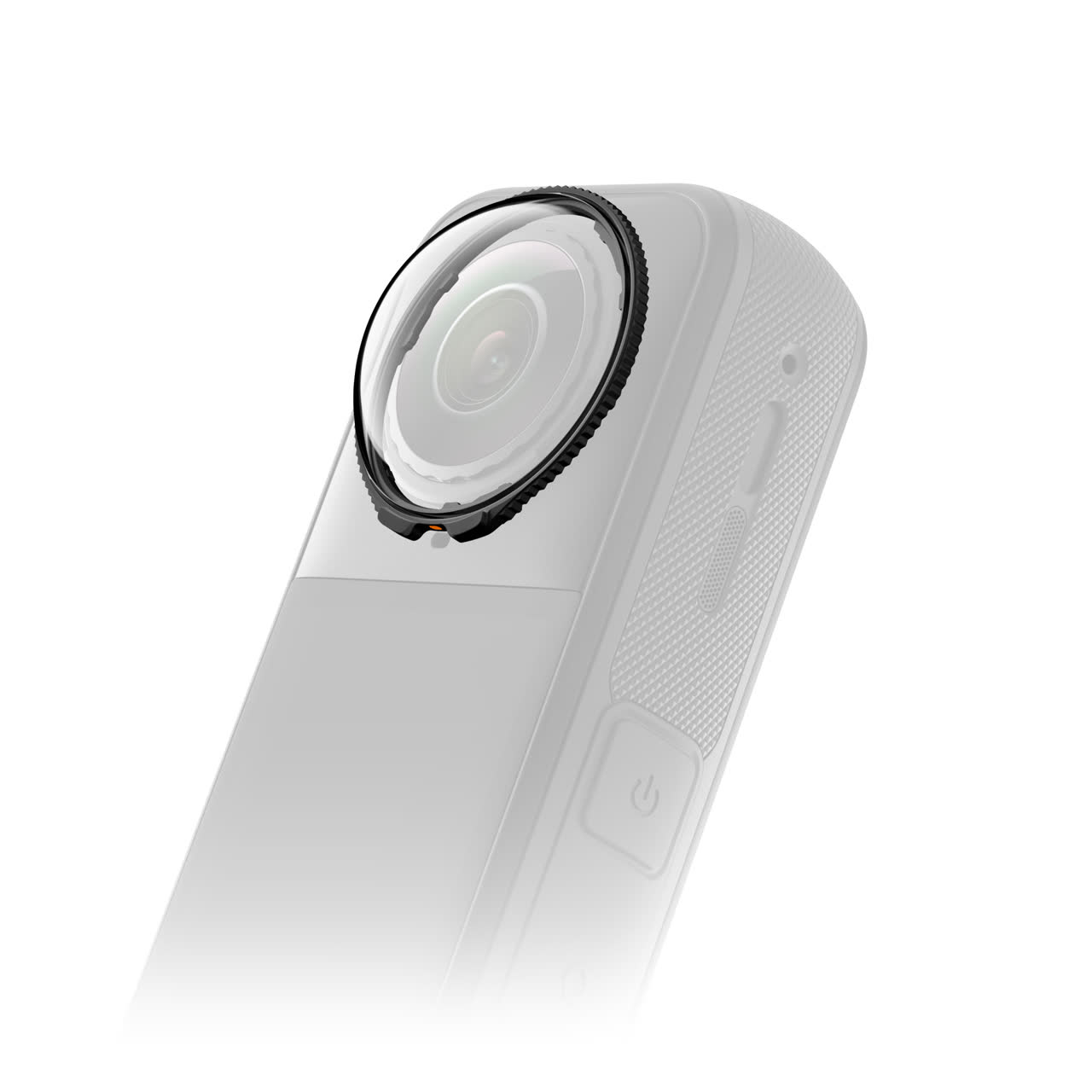 Insta360 X5 with premium lens guards fitted