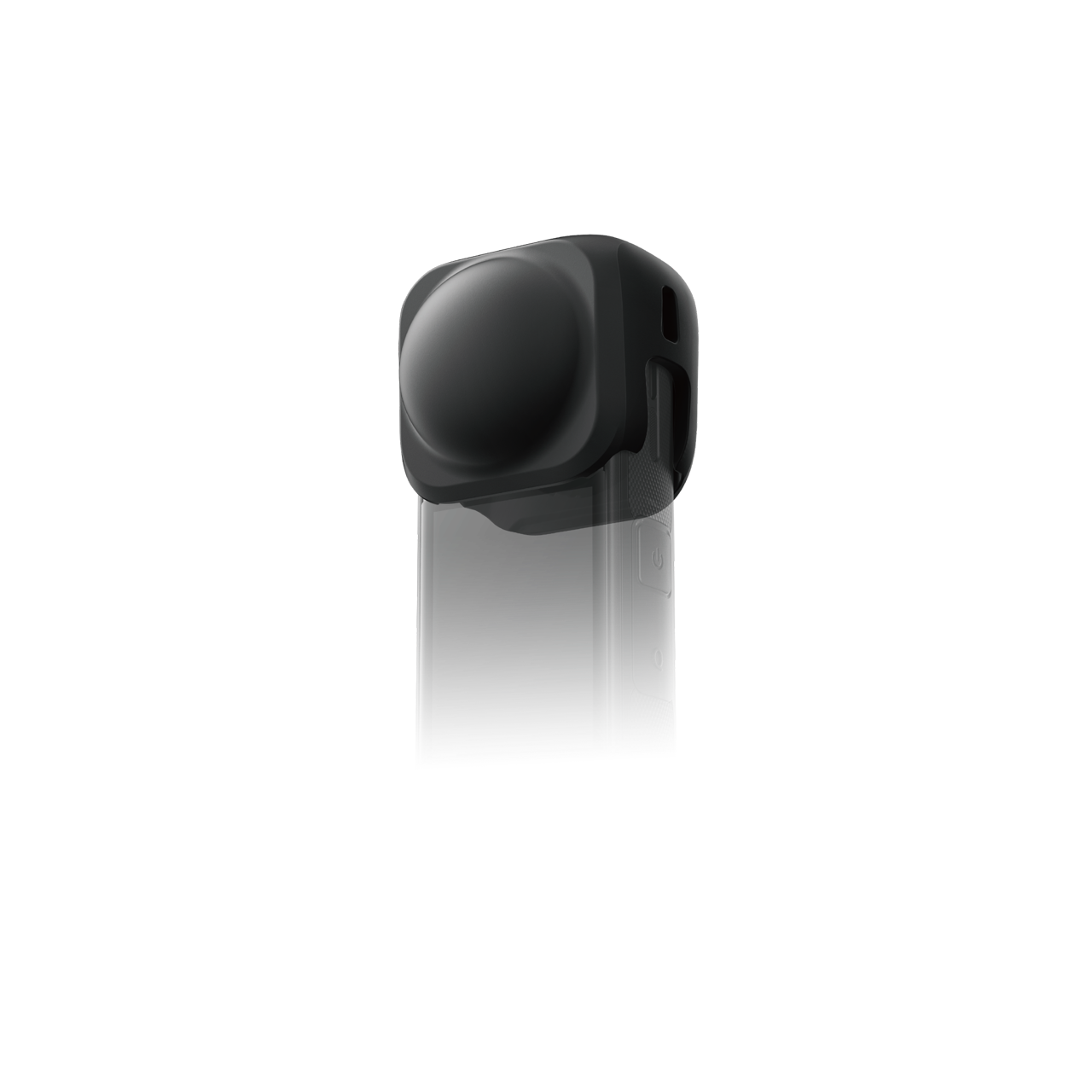 Black lens cap fitted to Insta360 X4/X5 camera lenses