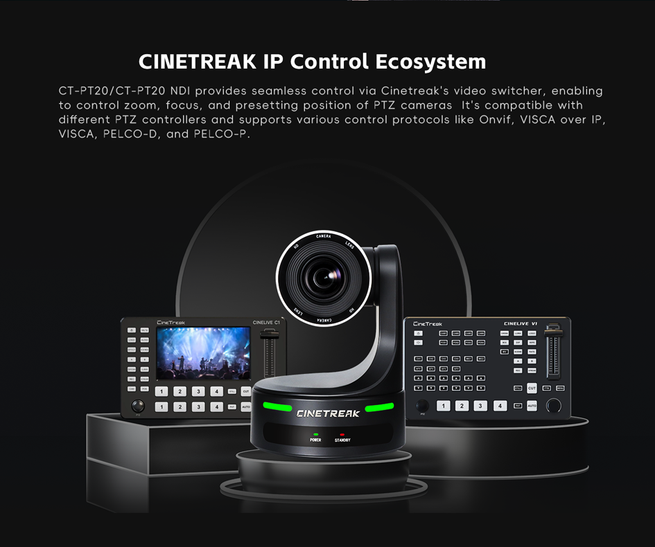 Part of the CineTreak IP control ecosystem