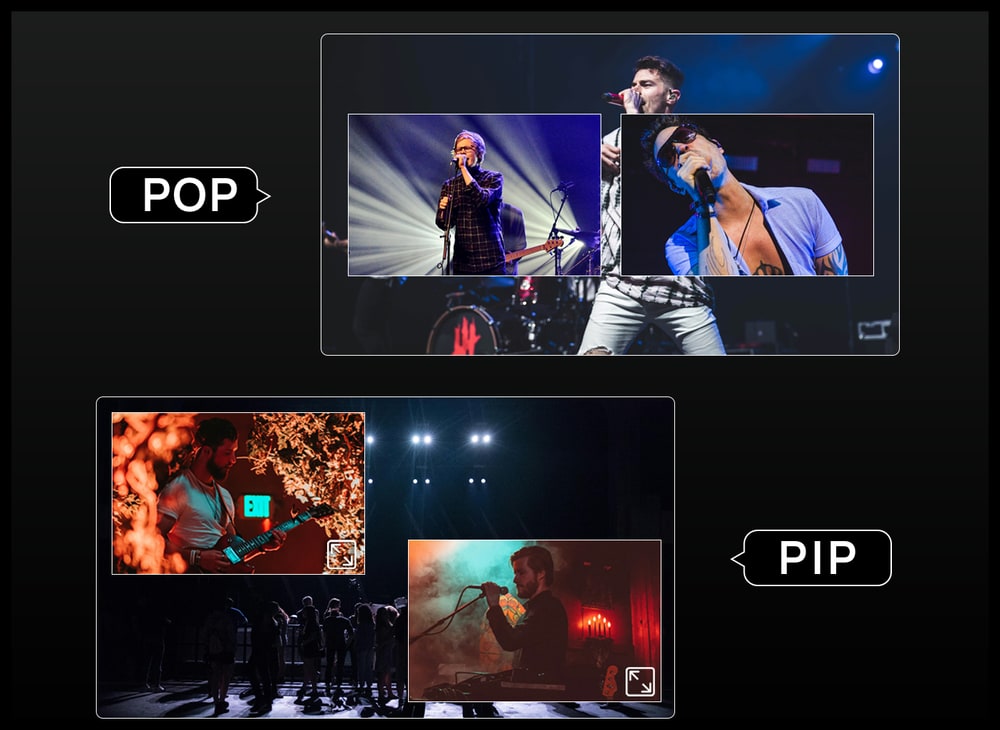 CineTreak Stream 1 – Two PIP windows and POP