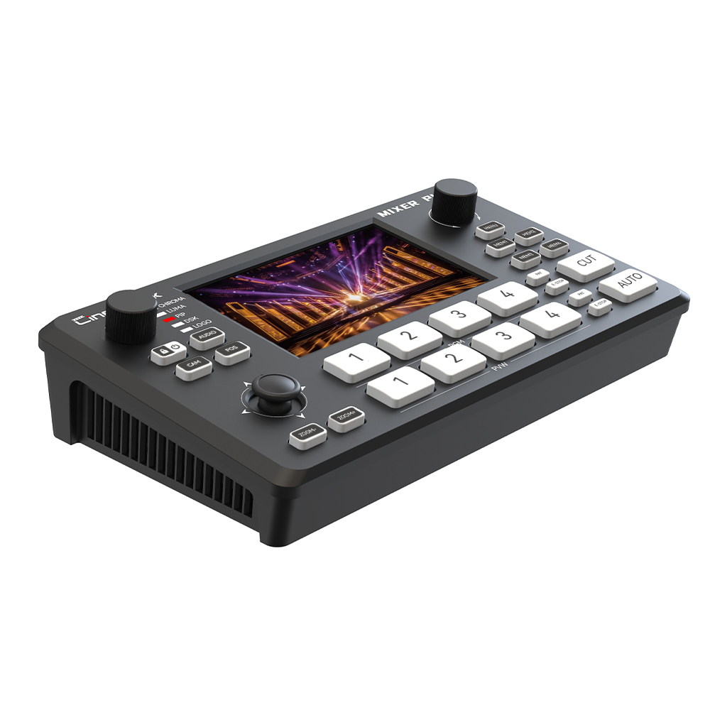 CineTreak Mixer Plus – ovládací panel