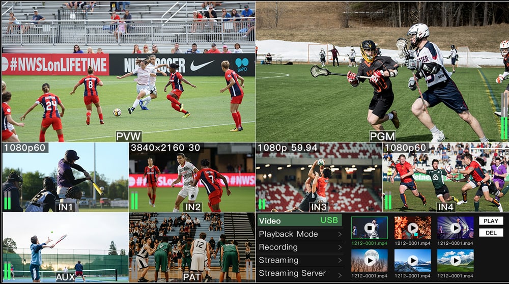 CineTreak Stream Master – Flip-up 10″ screen with multiview
