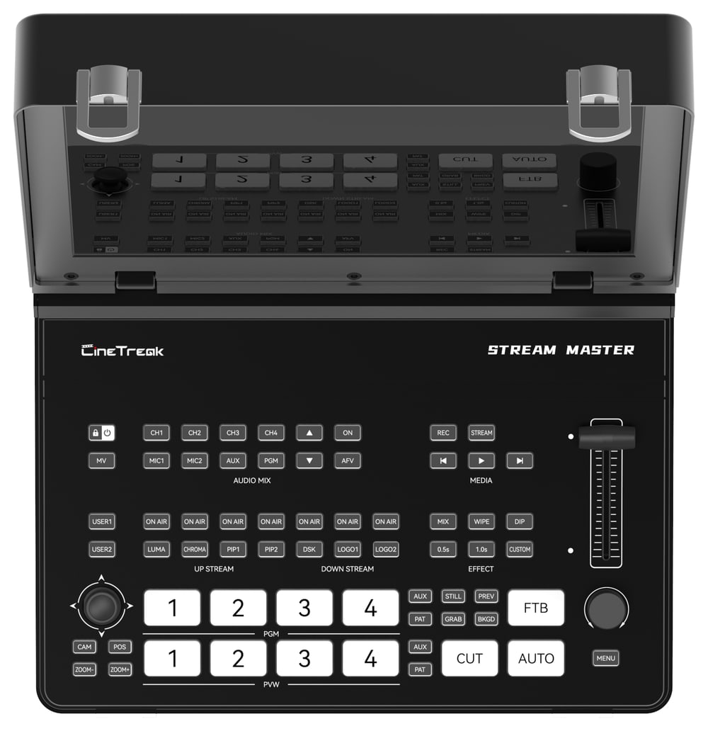 CineTreak Stream Master – Buttons, T-bar and transitions