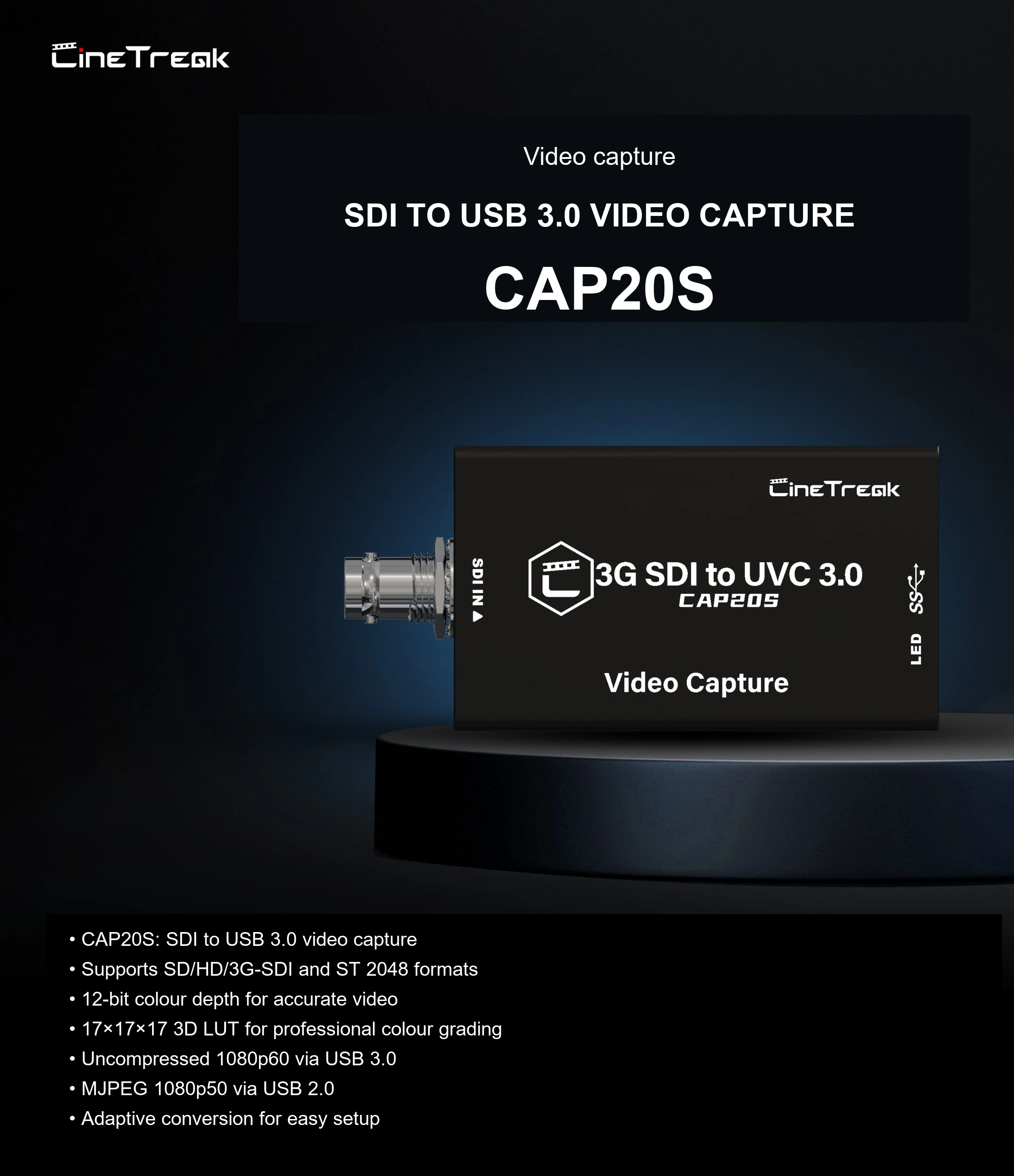 Compact SDI capture with no driver installation