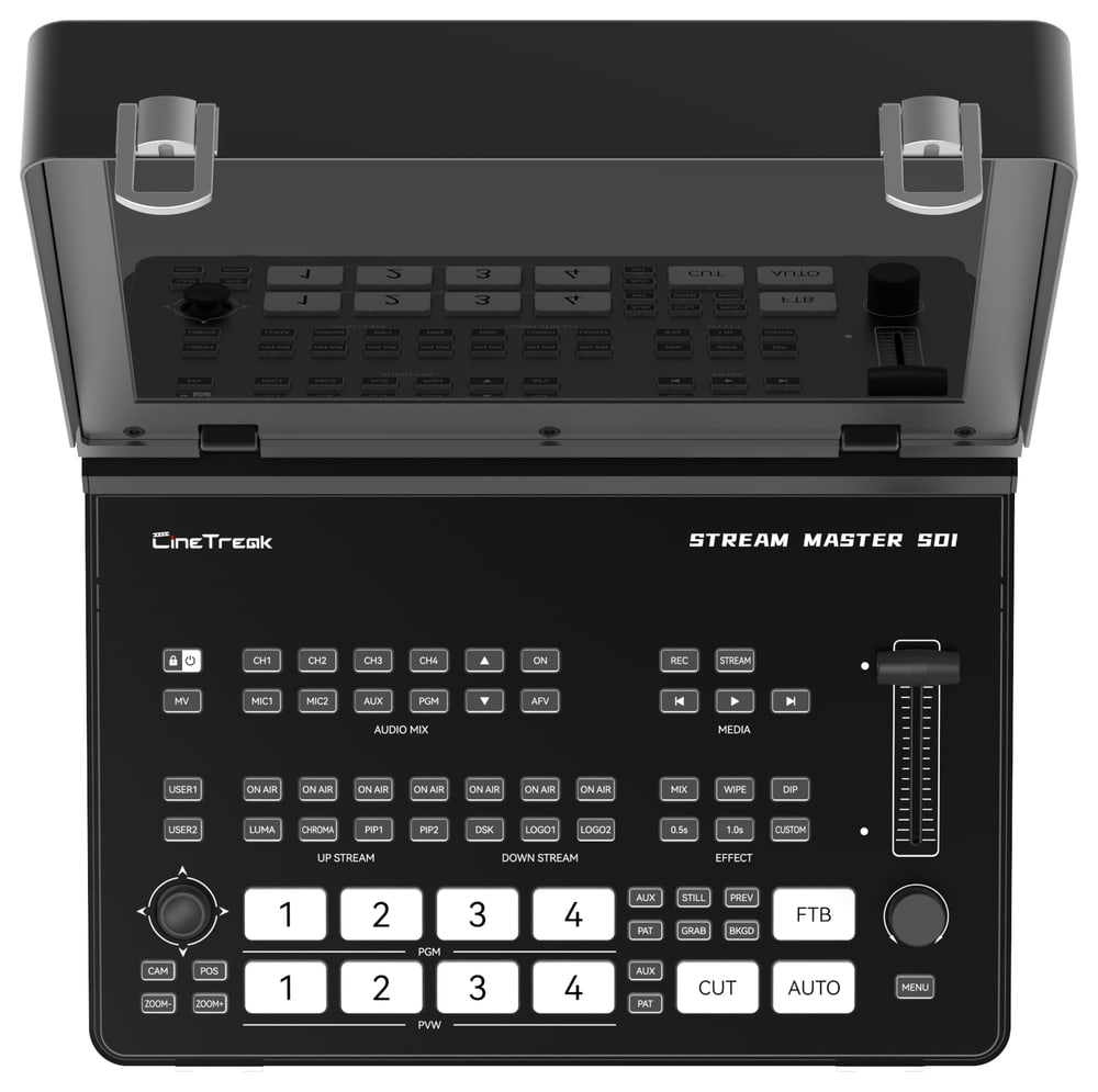 CineTreak Stream Master SDI – Buttons, T-bar and transitions