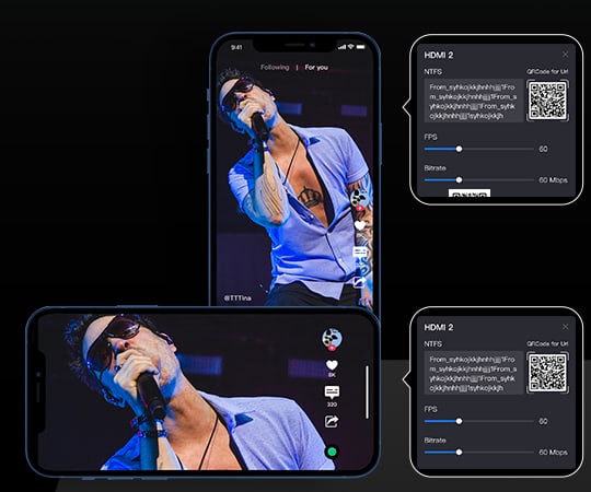 CineTreak Stream Master SDI – Two RTMP streams and a USB-C webcam