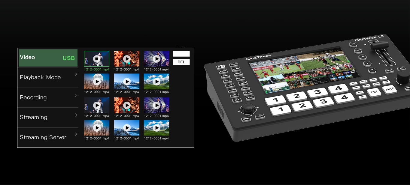 CineTreak Cinelive C2 – Media library for your own show
