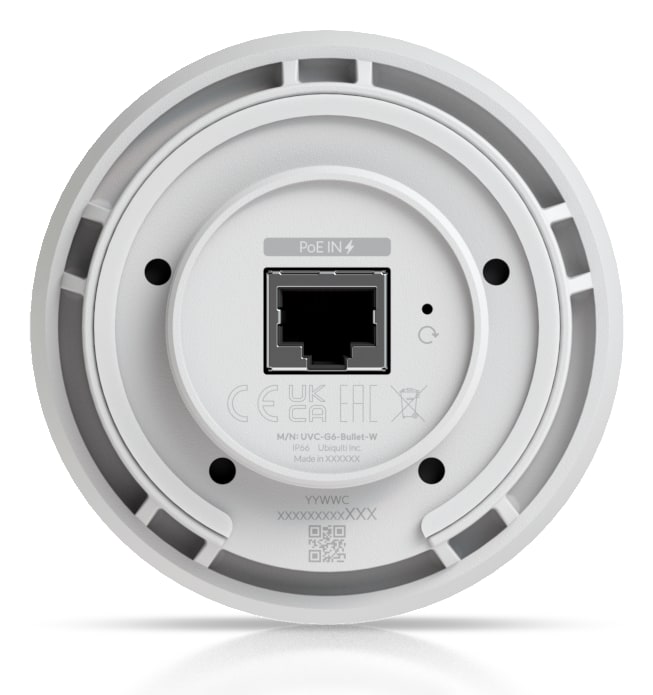 Ubiquiti UniFi Protect G6 Bullet, white – One cable for data and power