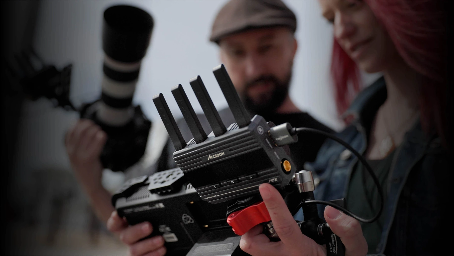 A remote view for your crew · Accsoon CineView Quad