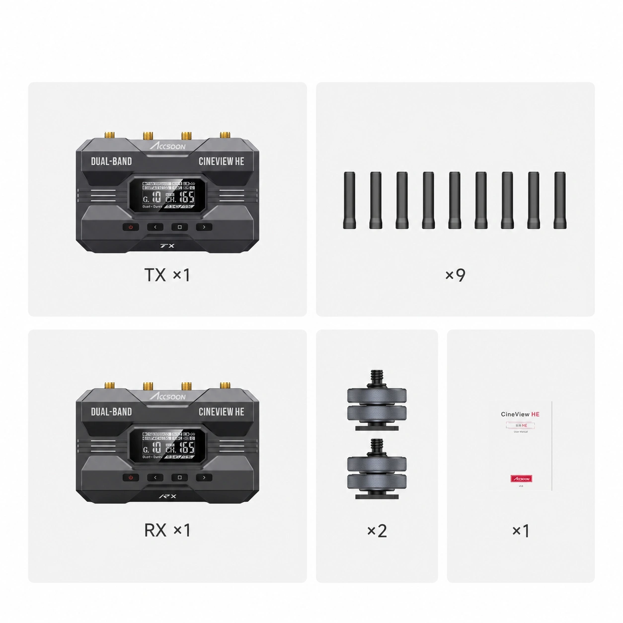 A kit for a camera and one monitor