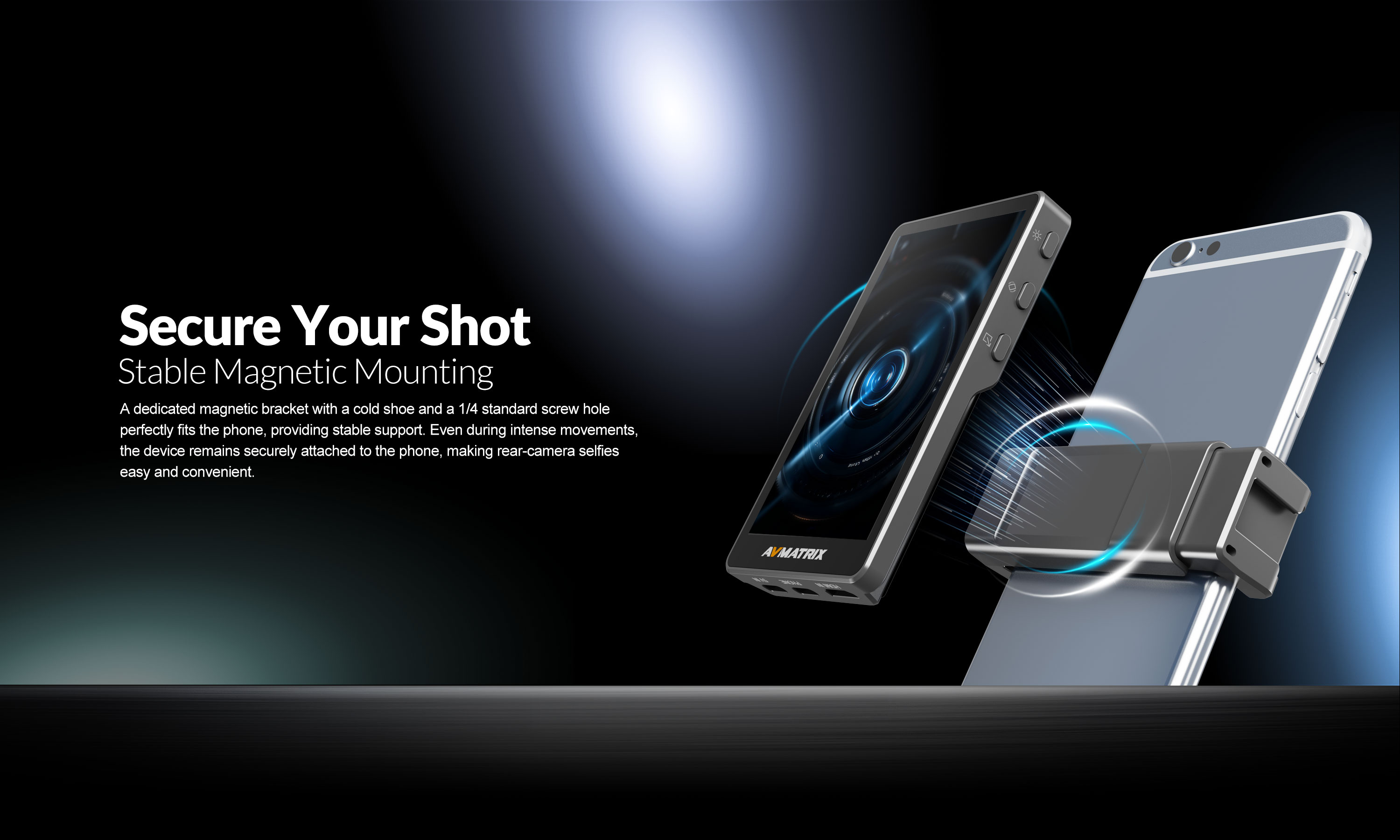 AVMATRIX VM40 magnetic mounting