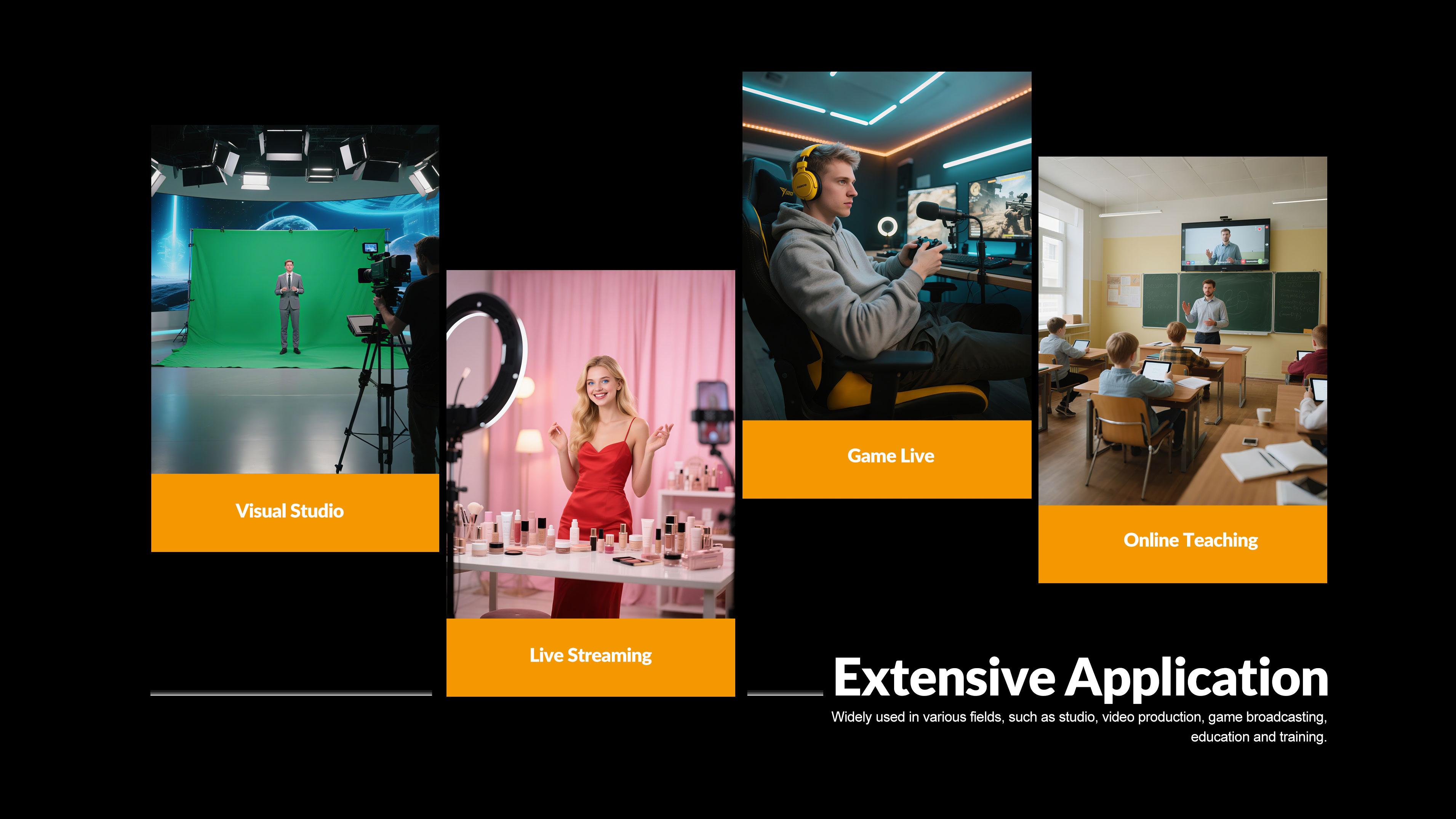 AVMATRIX TB-BOX applications for virtual studio, live streaming and online teaching