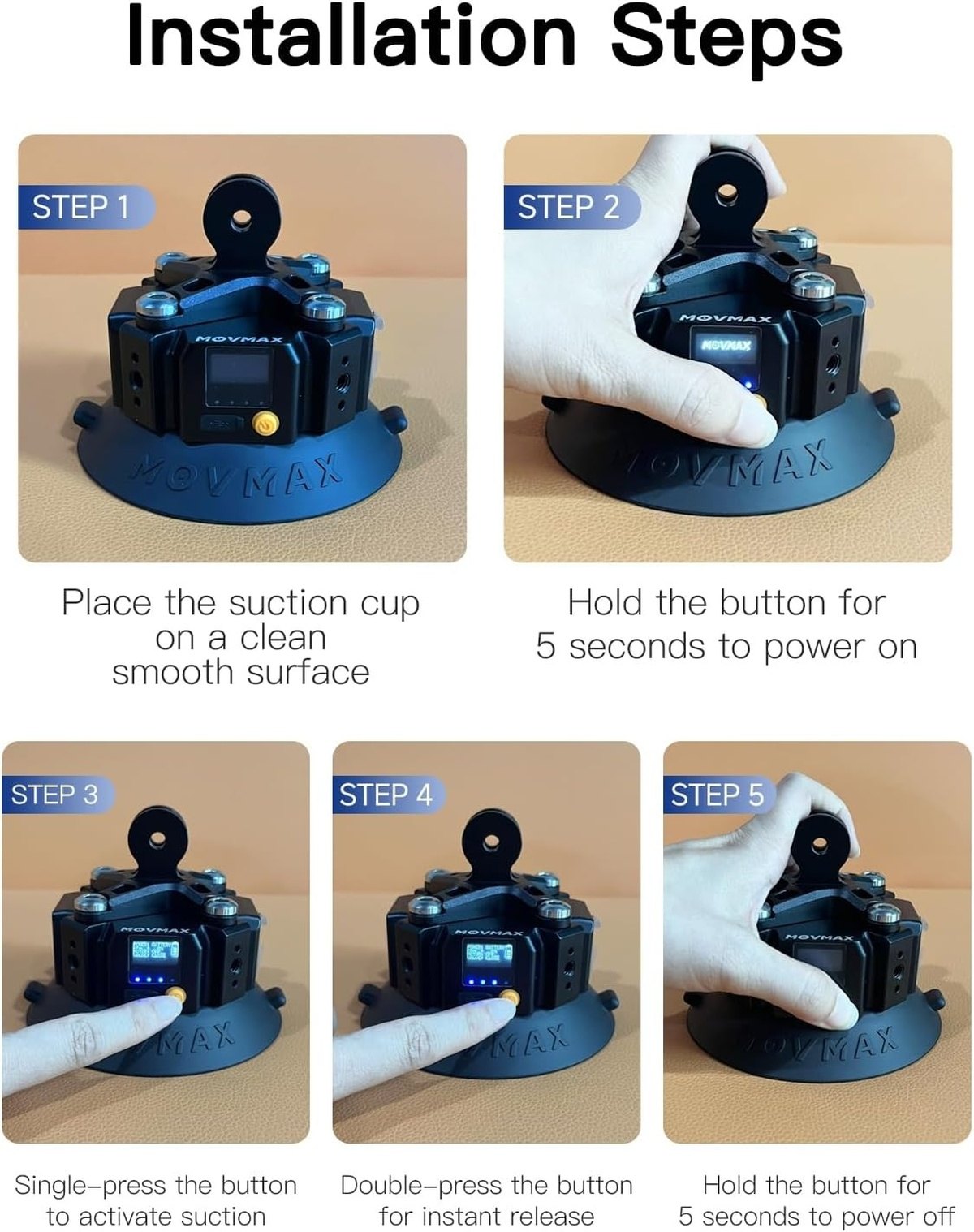 Installation in five steps