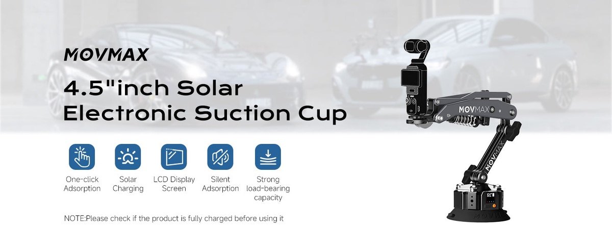 4.5″ solar electronic suction cup