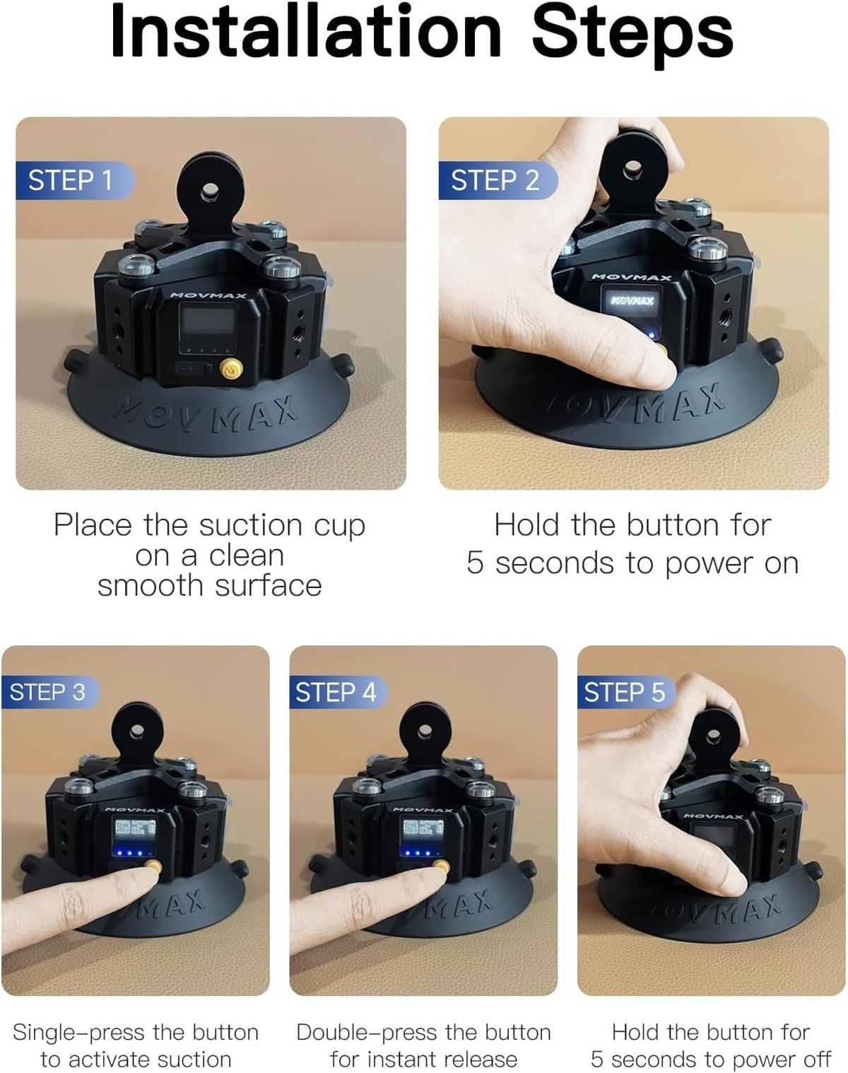 Installation in five steps