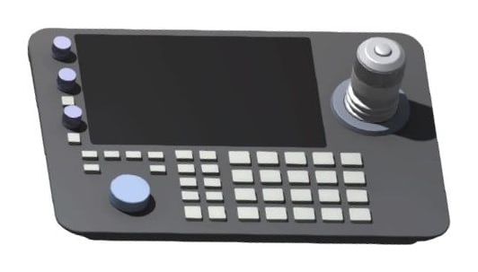 7" touch screen and joystick