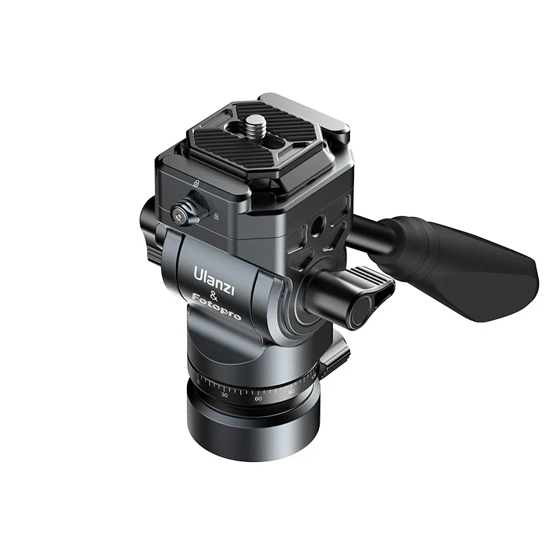 Damped video head with F38 quick-release system