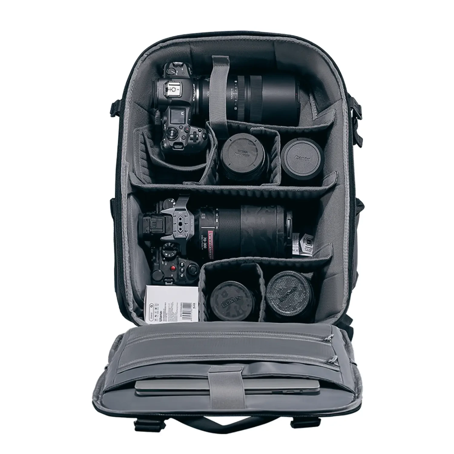 22 litres with a layout that adapts to your kit