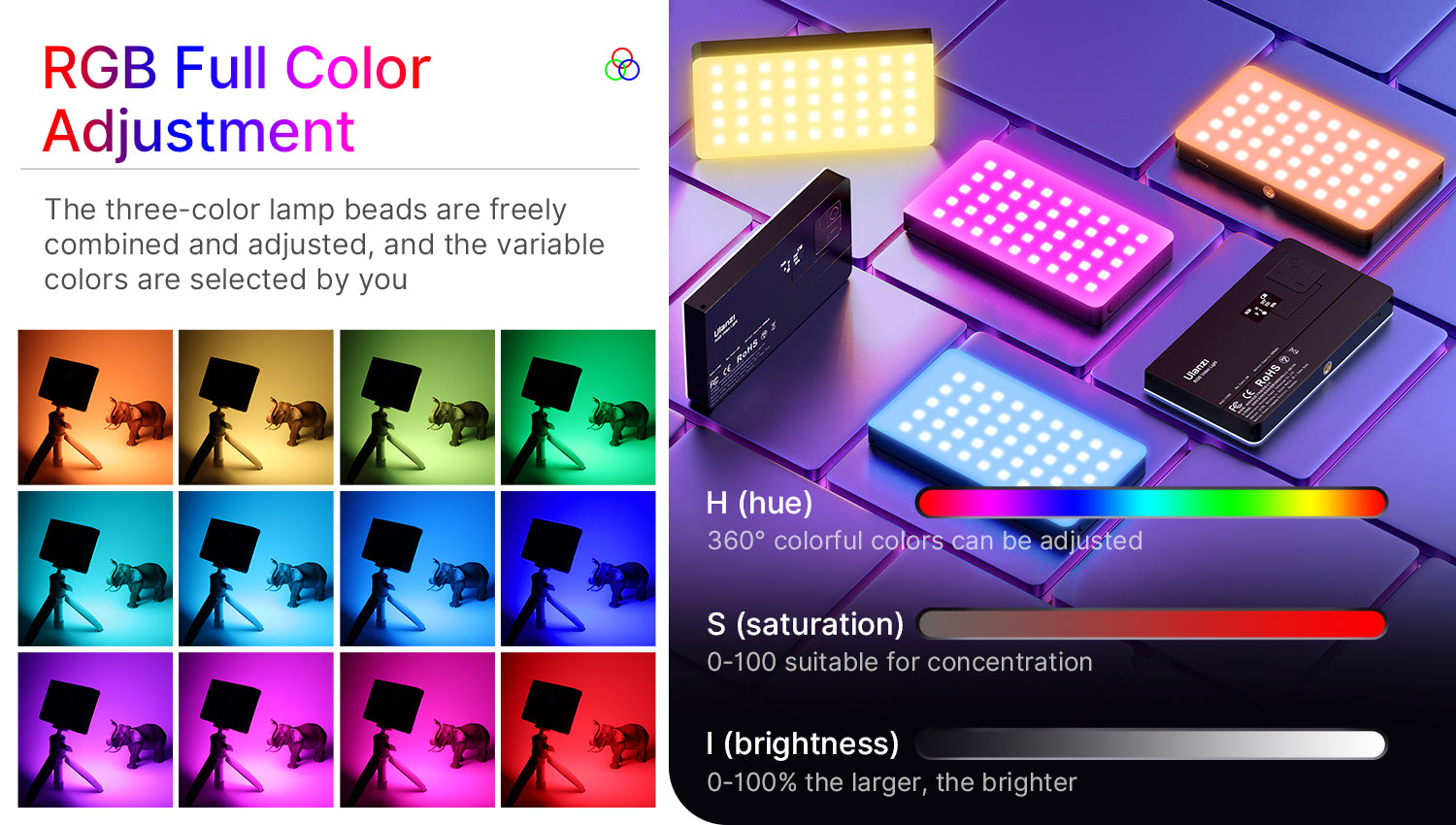 Ulanzi LT002 7" RGB LED Video Light