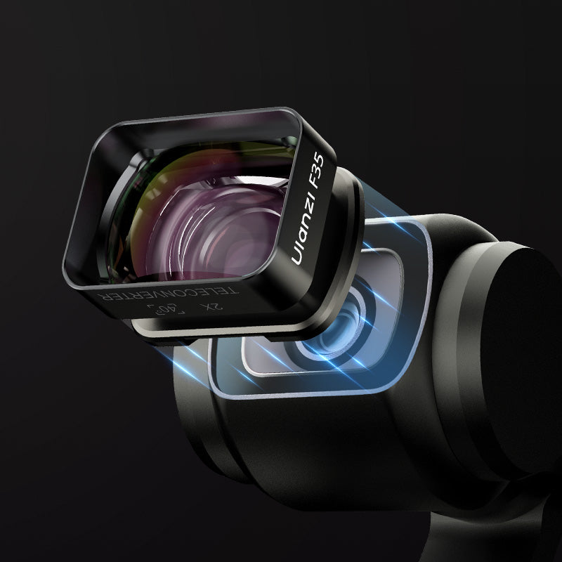 Magnetic installation of the Ulanzi F35 on DJI Osmo Pocket 3