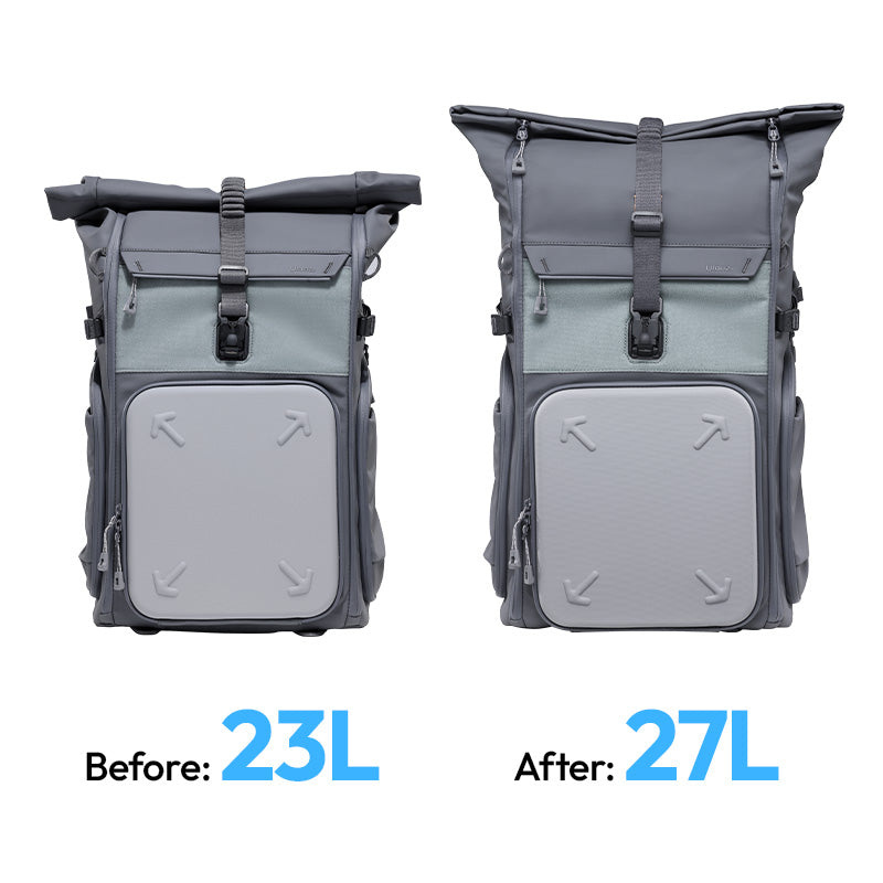 Before 23 l, After 27 l