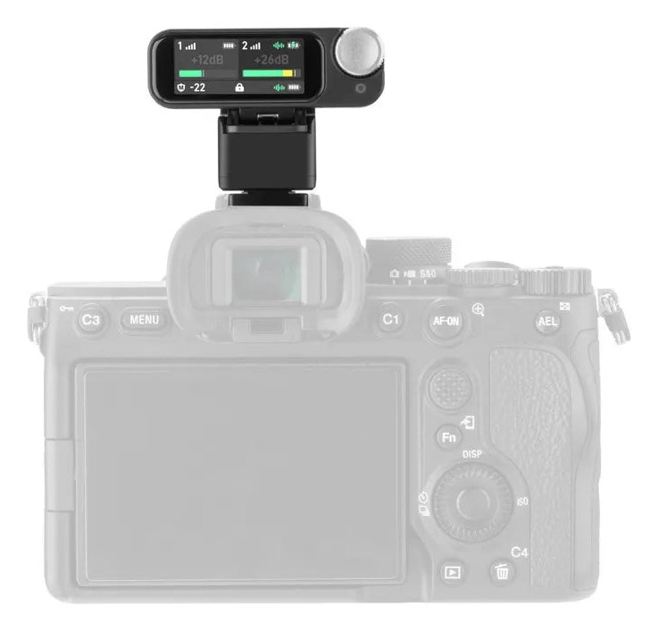 Saramonic SR-CA – Barely noticeable on the camera