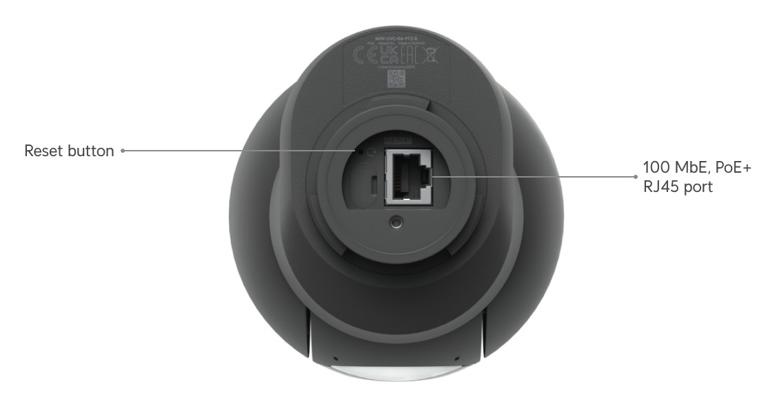 Ubiquiti UniFi Protect G6 PTZ, black – camera underside