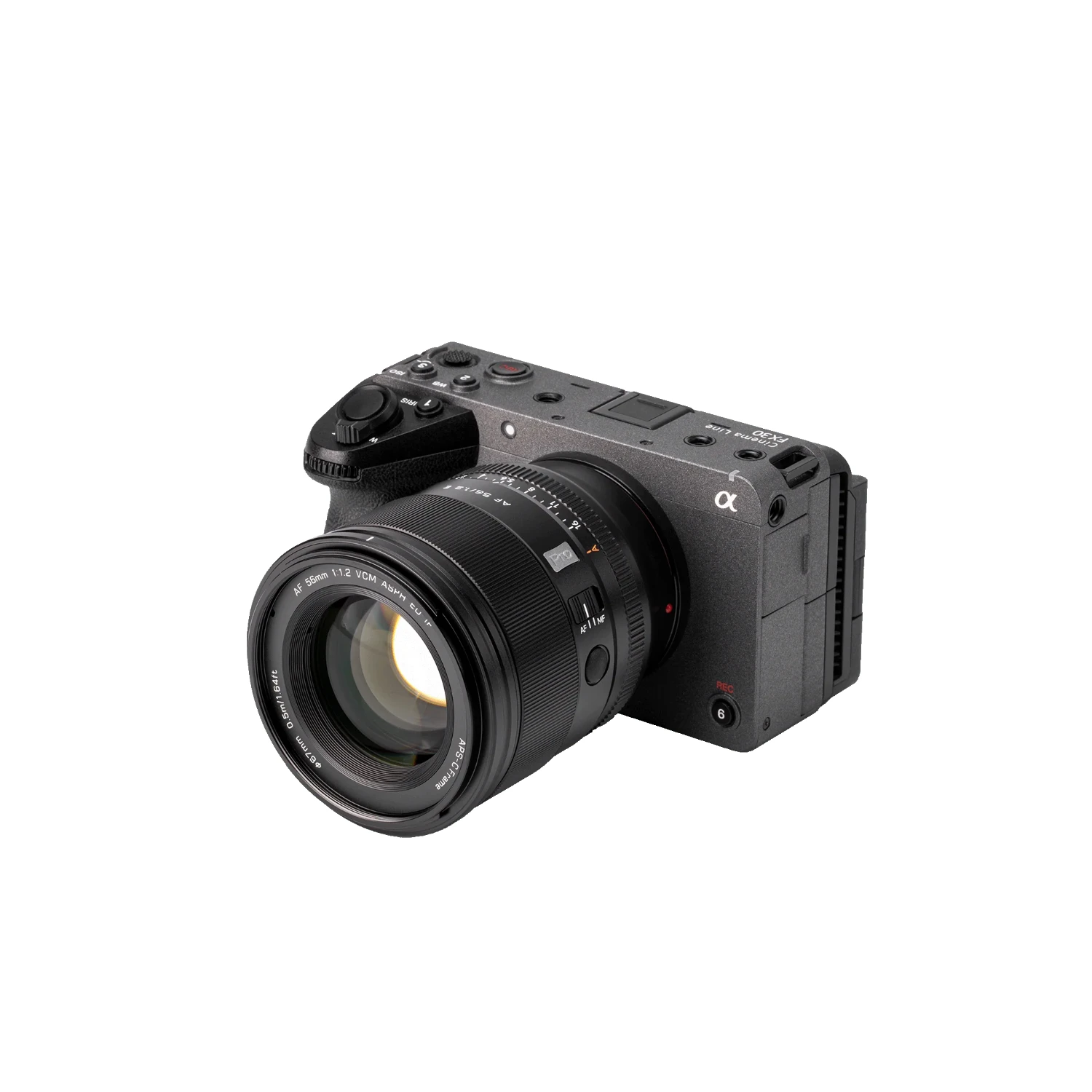 Viltrox AF 56mm F1.2 Pro E mounted on a Sony camera