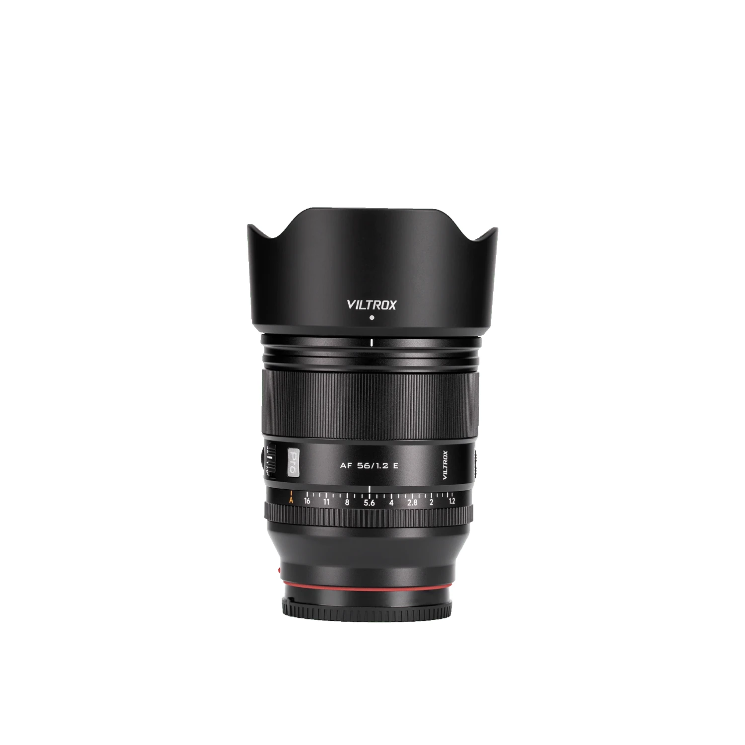 Viltrox AF 56mm F1.2 Pro E with hood and caps