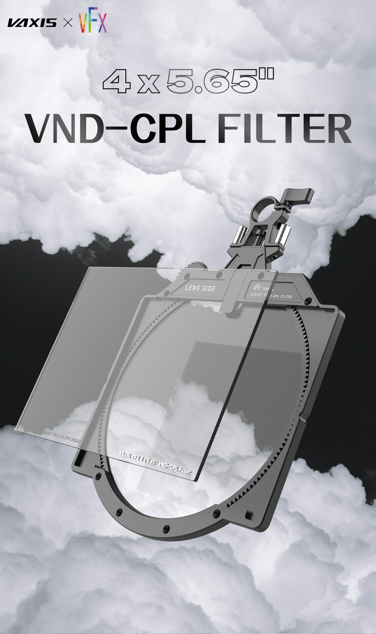 4 × 5.65″ VND-CPL filter