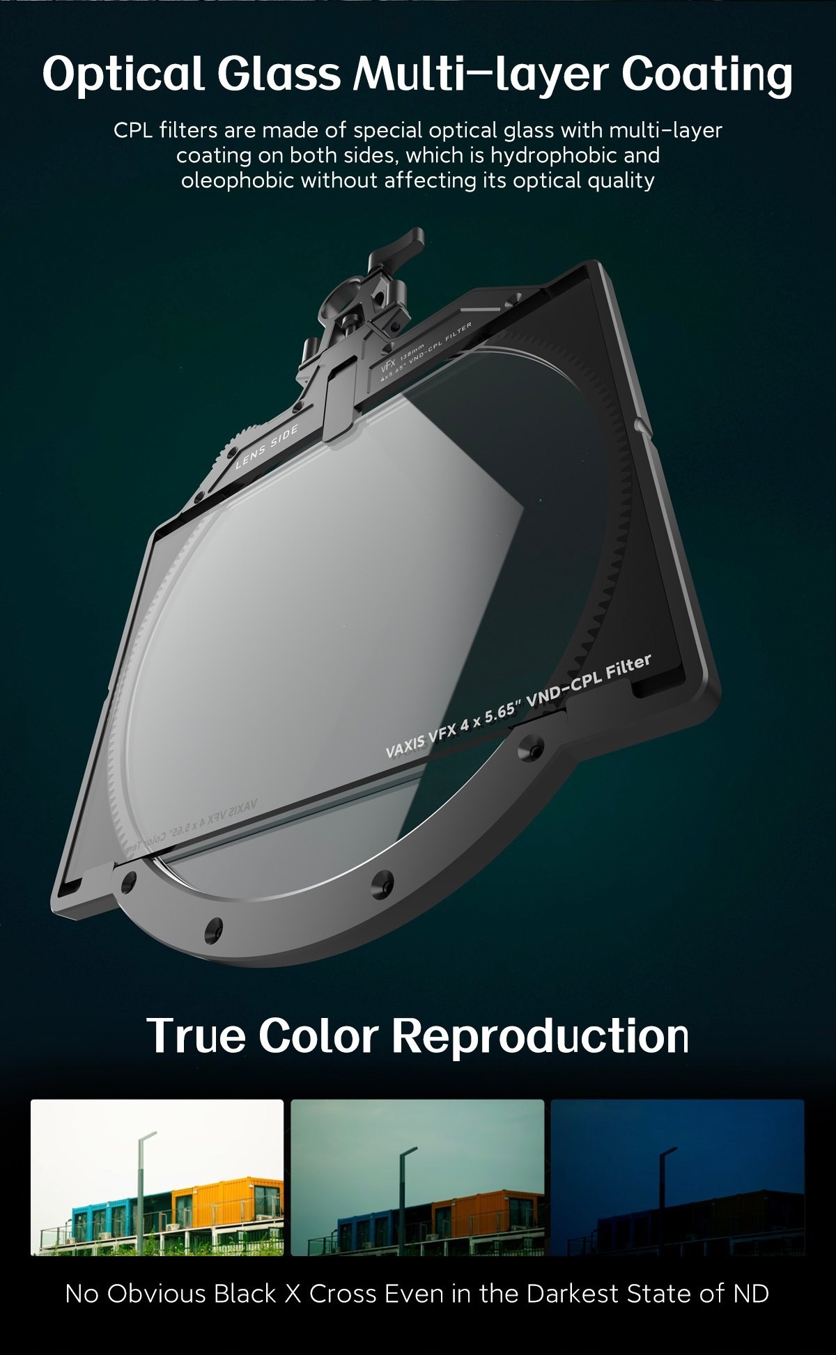 Optical glass, true colour