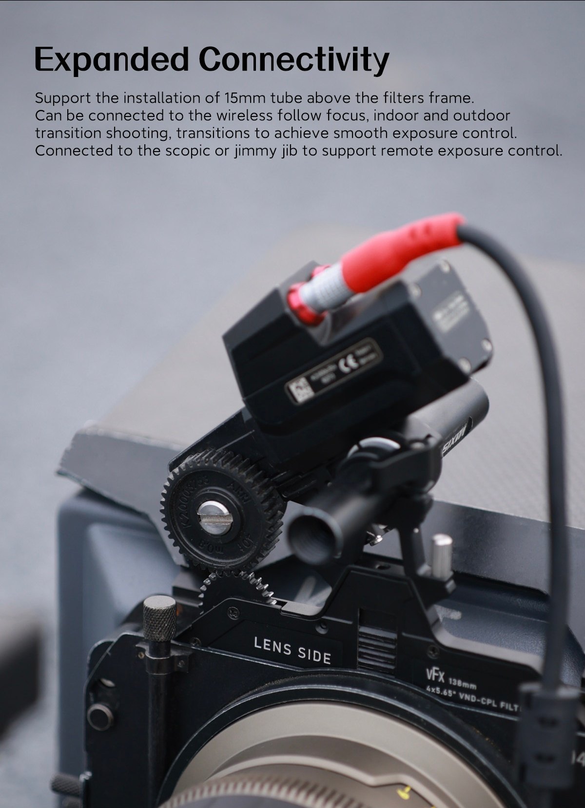 Follow focus and 15 mm rod
