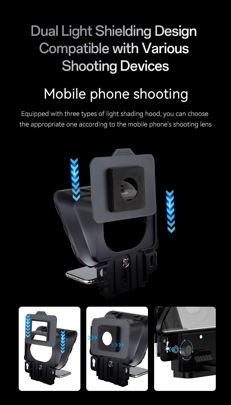 Light shielding for phone shooting